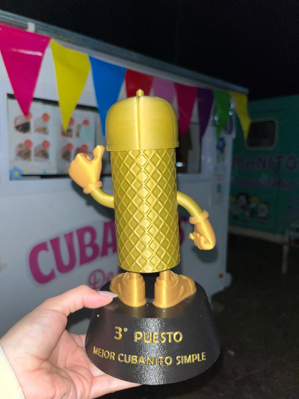 Trofeo mejor cubanito simple